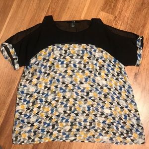 XXI Hounds Tooth Print Blouse